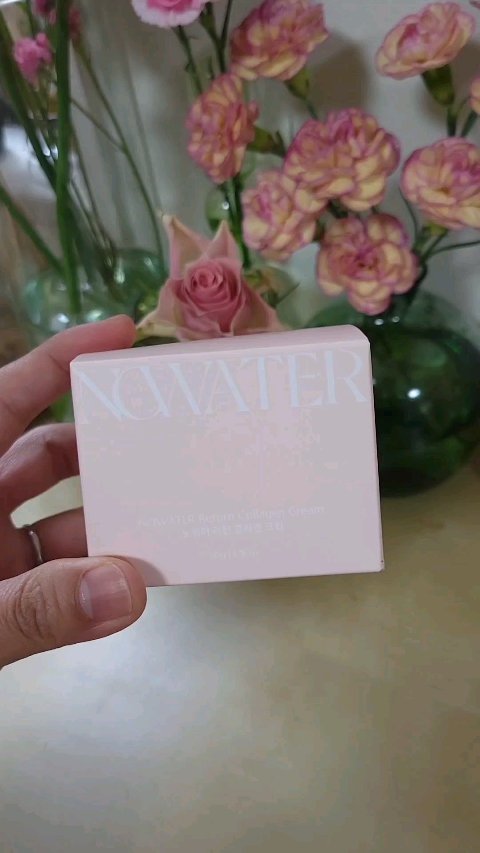 NOWATER リターンコラーゲンクリームのクチコミ「こんばんは😃🌃

先日から韓国コスメの
no water  さんの
アイテムをお試しさせて頂い.....」（2枚目）