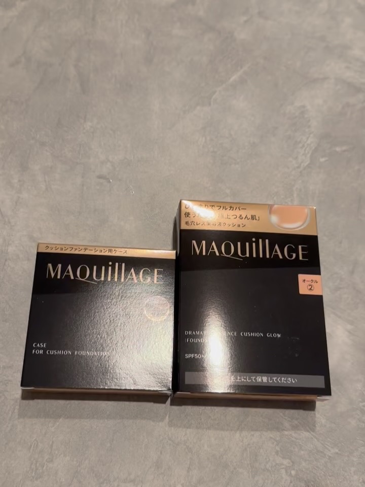 ドラマティックエッセンスクッション グロウ/マキアージュ/クッションファンデーションを使ったクチコミ（3枚目）