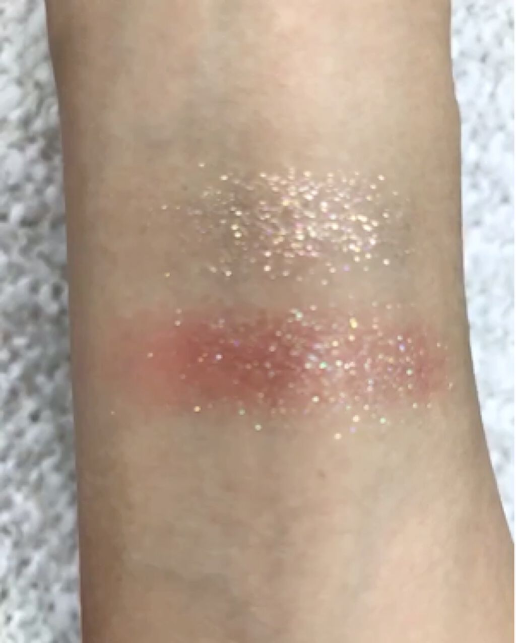 グリッター シャドウ カラー/rom&nd/グリッターを使ったクチコミ（3枚目）