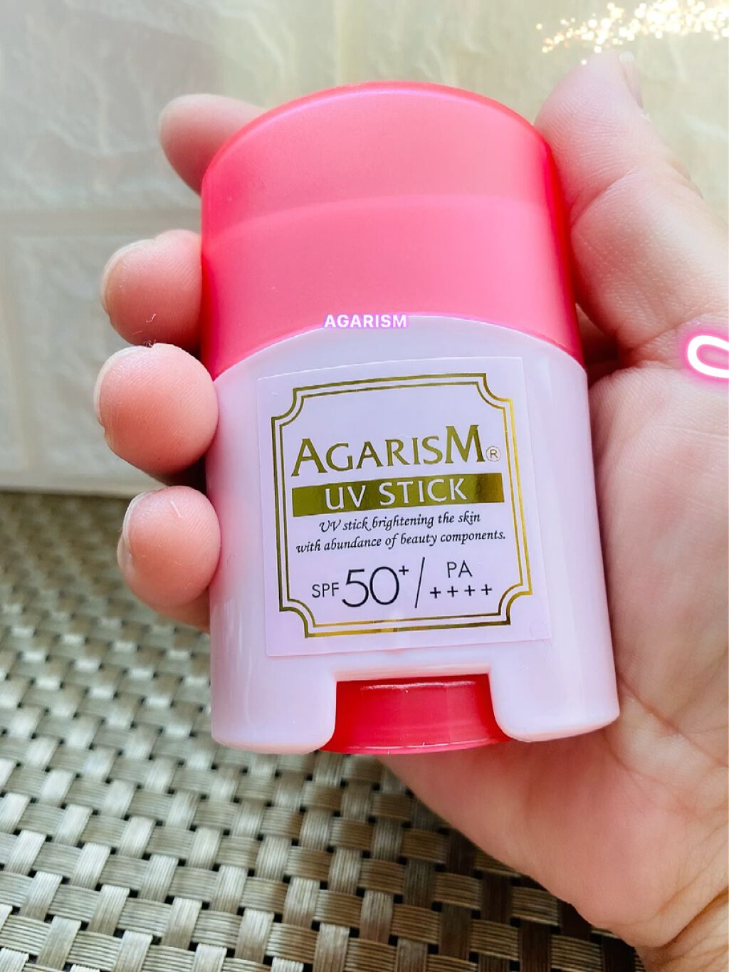 トーンアップUVスティック/AGARISM/日焼け止めスティックを使ったクチコミ（1枚目）