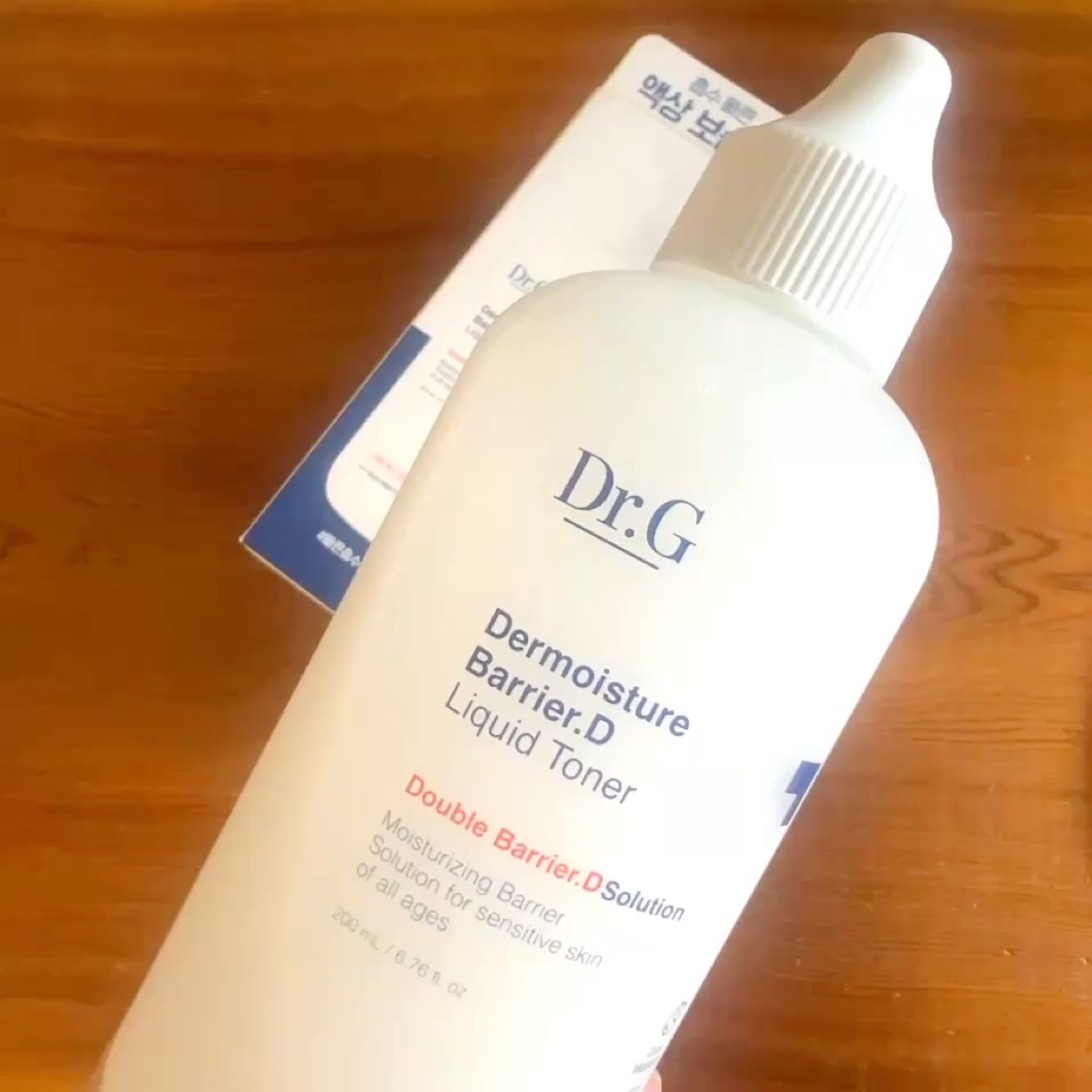 ザモイスチャーバリアDリキッドトナー/Dr.G/化粧水を使ったクチコミ（2枚目）