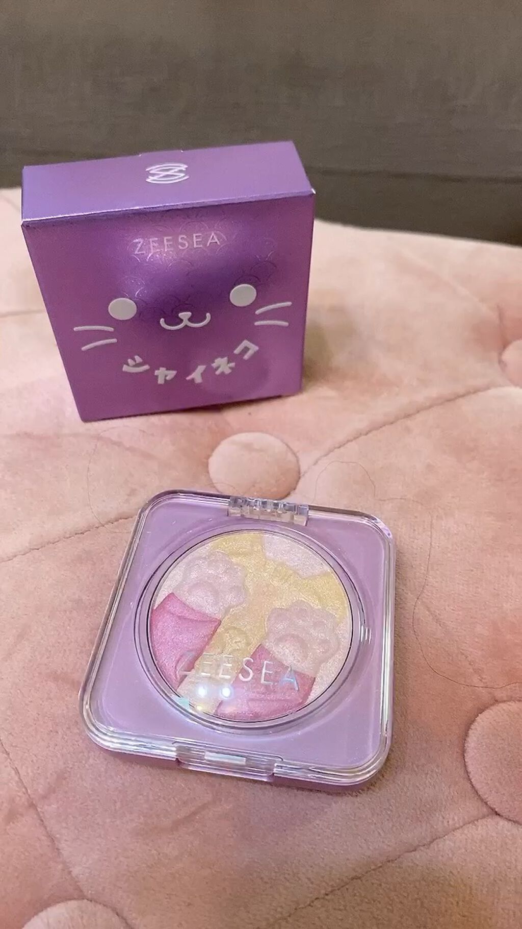 キャットハイライティングブラッシュ/ZEESEA/パウダーハイライトを使ったクチコミ（1枚目）