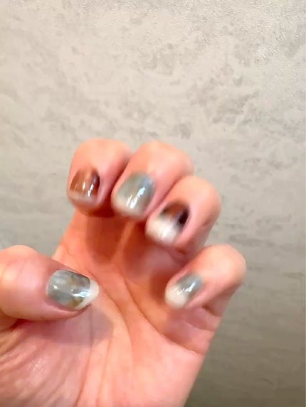 セミキュアジェルネイル(ハンド)/ohora/ネイルシールを使ったクチコミ(2枚目)