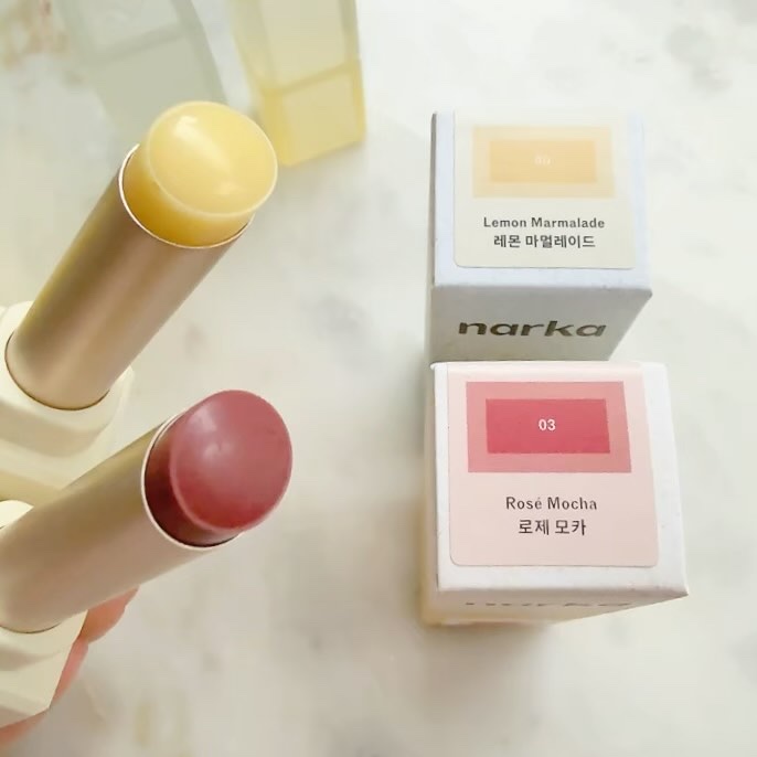 シュガーラビングリップソルベ/narka/リップスクラブを使ったクチコミ（2枚目）