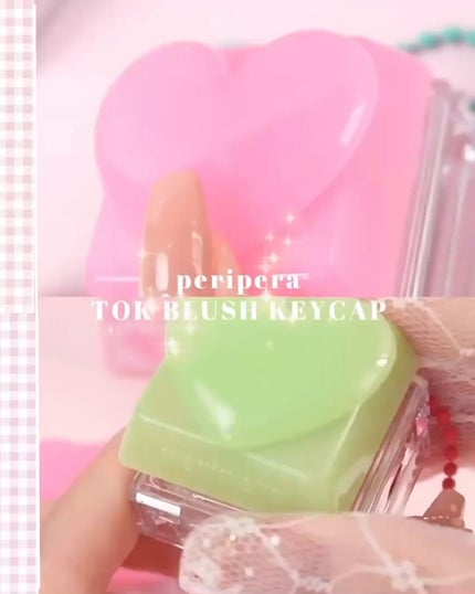 トックブラッシュキーキャップ 04 R/PERIPERA/パウダーチークを使ったクチコミ(2枚目)