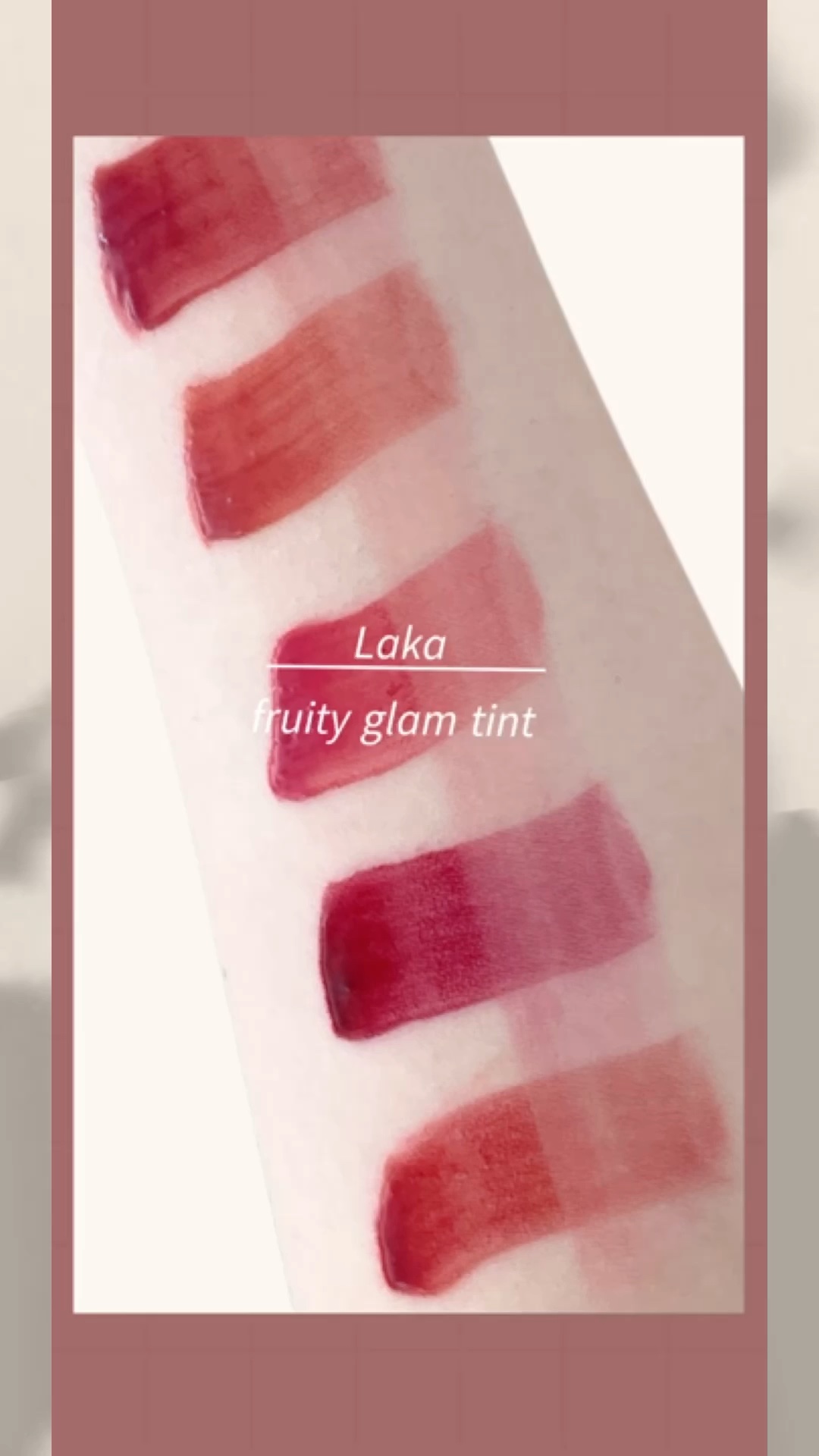 フルーティーグラムティント/Laka/リップティントを使ったクチコミ（1枚目）