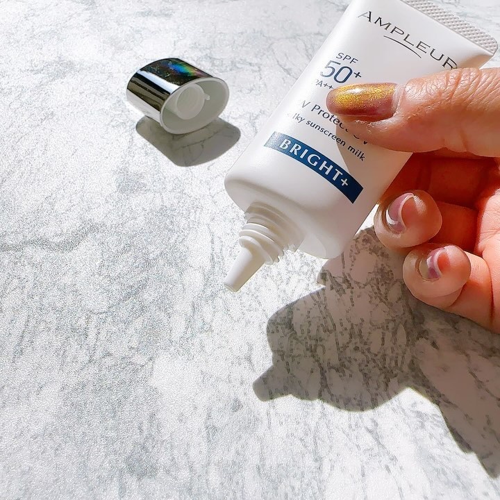 アンプルール WプロテクトUV ブライト＋/アンプルール/日焼け止めミルクを使ったクチコミ（3枚目）