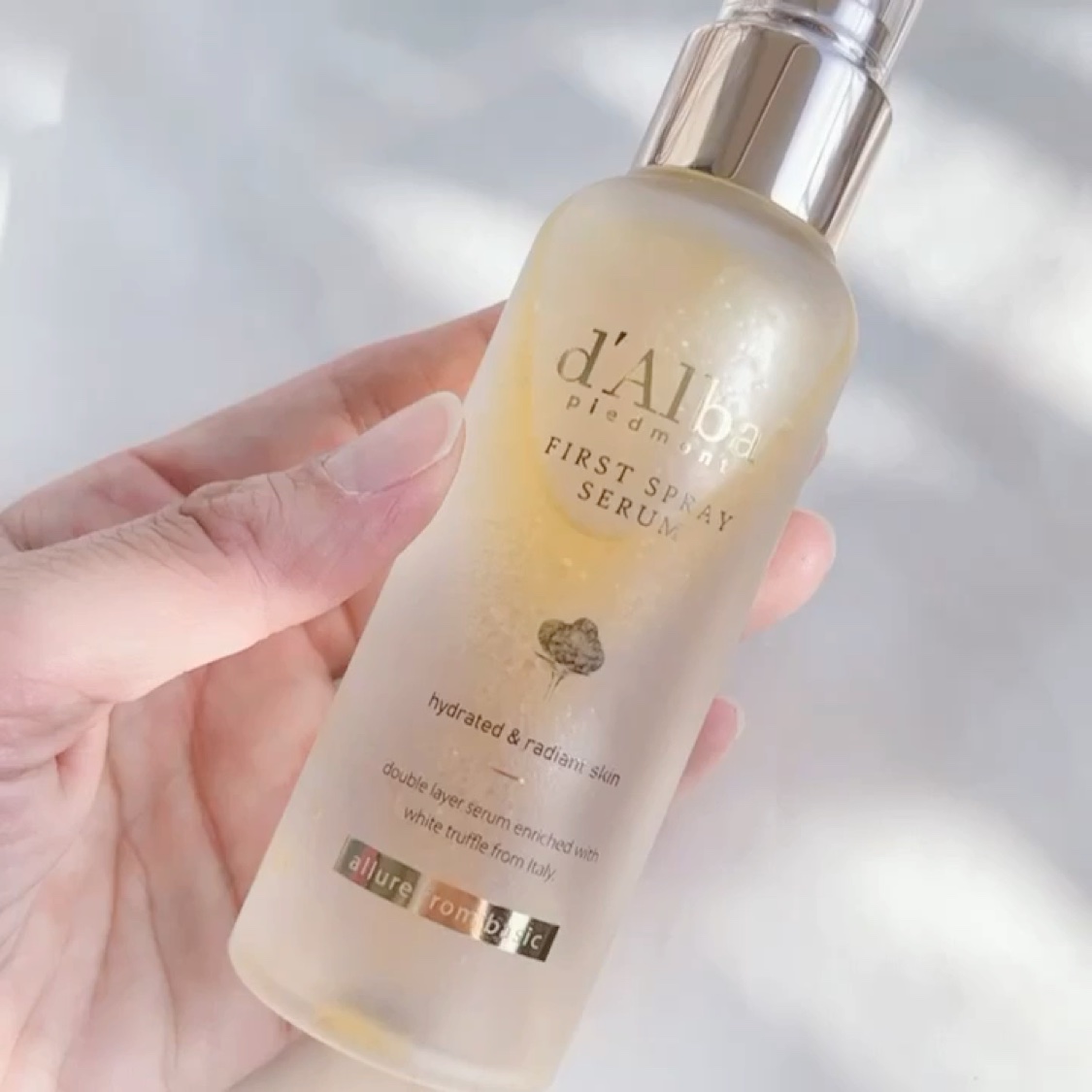 ダルバ ホワイトトリュフファーストスプレーセラム/ダルバ/ミスト状化粧水を使ったクチコミ（3枚目）