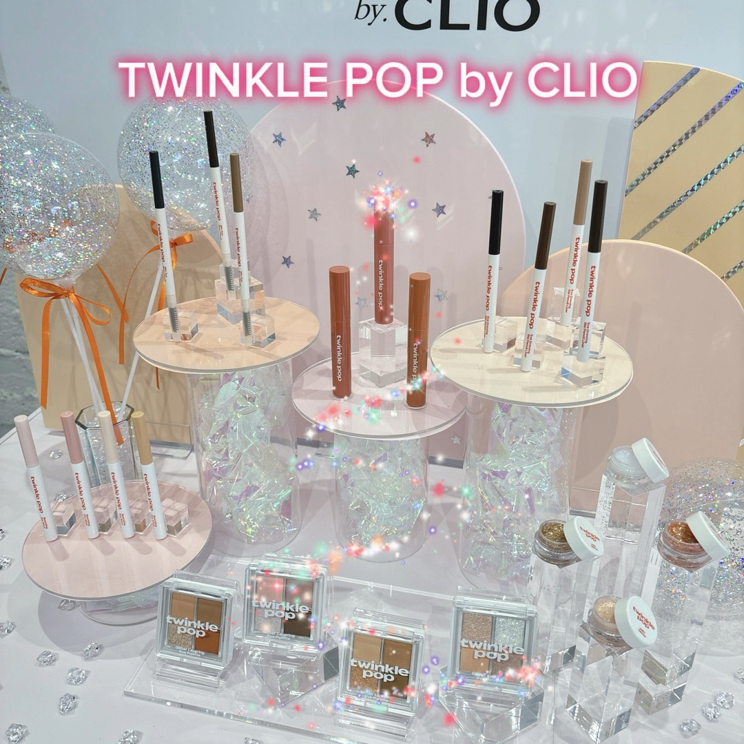 TWINKLE POP Pearl Flex Glitter Eye Palette ヘイ、コーラル/CLIO/アイシャドウパレットを使ったクチコミ（1枚目）