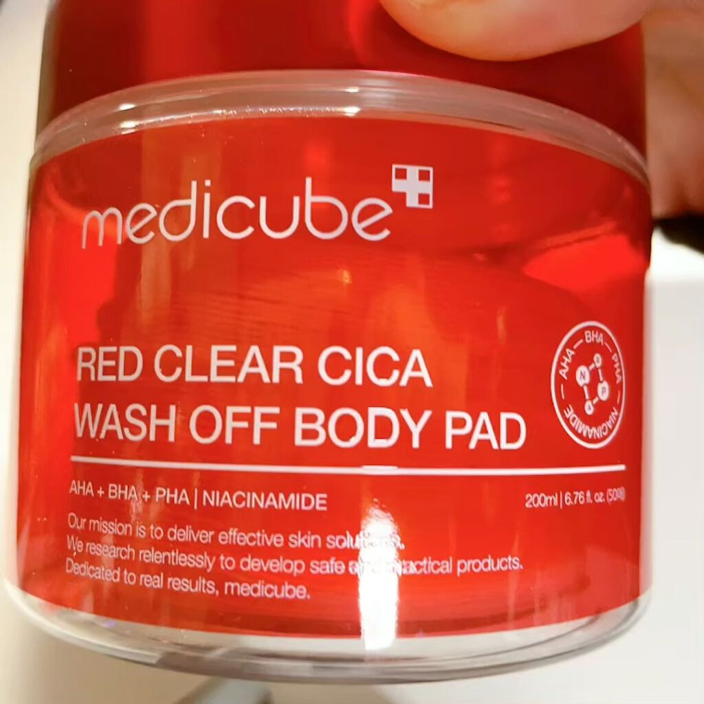 レッドシカ洗い流すボディパッド/MEDICUBE/ボディシートを使ったクチコミ（1枚目）