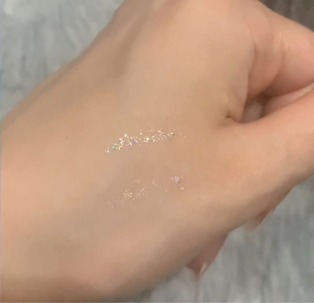 シュガー トゥインクル リキッド グリッター/PERIPERA/グリッターを使ったクチコミ（2枚目）