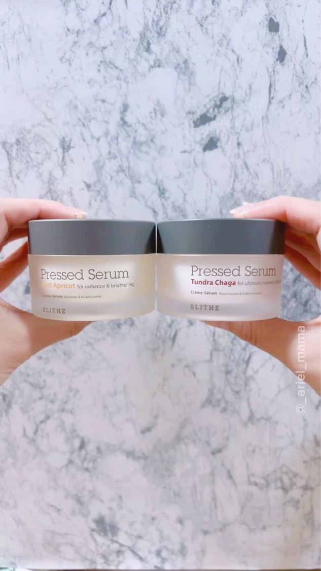 ジャムのようなプレスドセラム
─･･─･･─･･─･･─･･─･･─･･─･･─･･─



初めましての韓国のスキンケアブランド
BLITHE(ブライド）の固形のセラム✨
“プレスドセラム”

セラムなのに固形⁉️
新観念の圧縮セラムは
