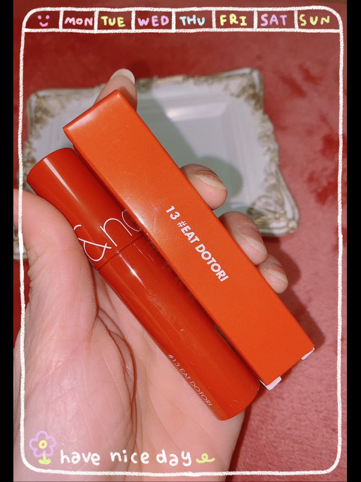 ジューシーラスティングティント/rom&nd/リップティントを使ったクチコミ（1枚目）