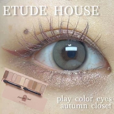 ･
今回紹介するのは

ETUDE HOUSE
play color eyes
autumn closet

です〜🍠🍂🍁🌰🎃🌾🍊🍐🍇

真夏に秋のパレット紹介するの、ひと足お先にコスメ紹介みたいだけど