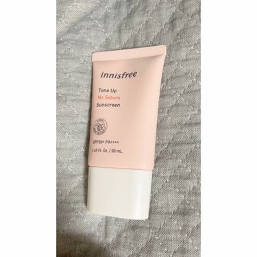 トーンアップ ノーセバム サンスクリーン SPF50+ PA++++/innisfree/日焼け止め・UVケアを使ったクチコミ（1枚目）