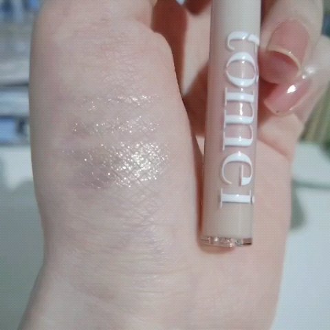 きらめき涙袋ライナー TT01 シルバーシュガー/tomei/リキッドアイライナーを使ったクチコミ（3枚目）