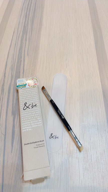 ダブルエンドアイブロウブラシ熊野筆/&be/メイクブラシの人気ショート動画