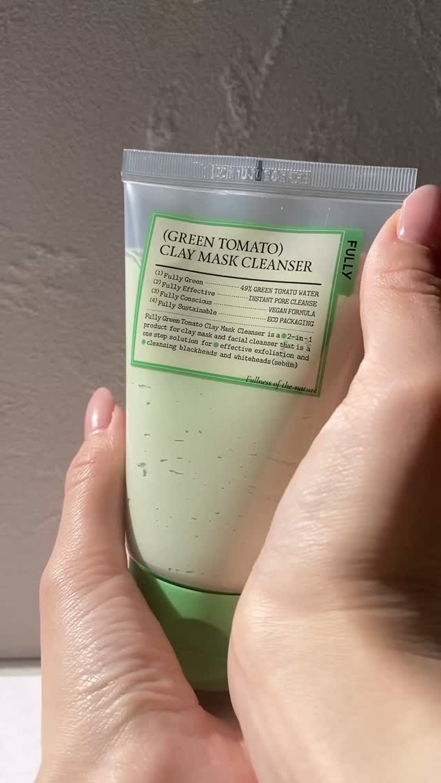 グリーントマトクレイマスククレンザー/FULLY/洗い流すパック・マスクを使ったクチコミ（1枚目）
