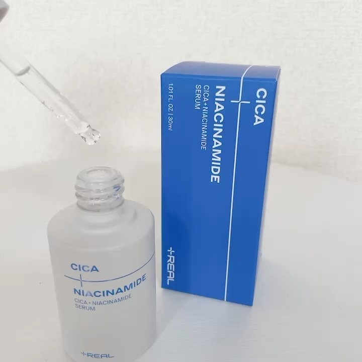 シカ+ナイアシンアミドクリーム/+REAL/フェイスクリームを使ったクチコミ（2枚目）