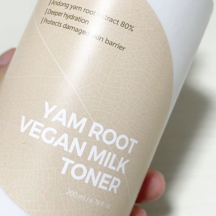 Yam Rootビーガンヴィーガンミルクトナー/Isntree/化粧水の動画クチコミ4つ目