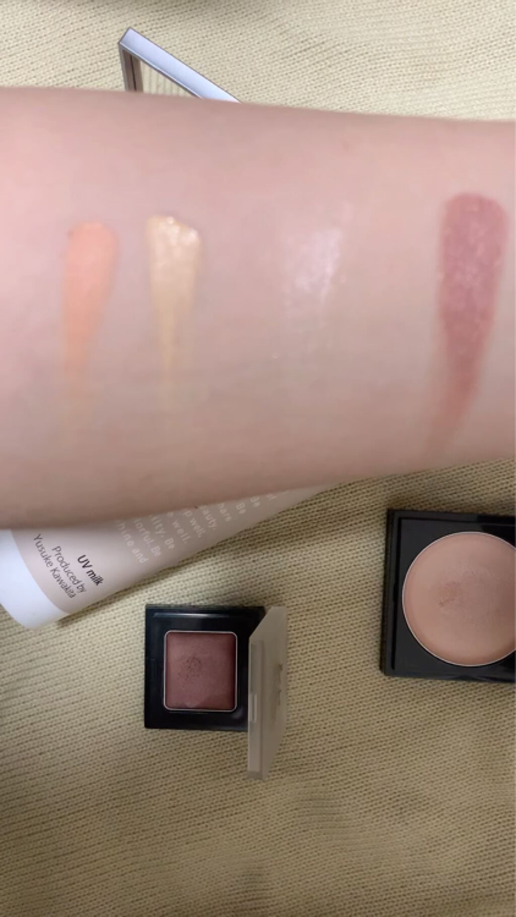 &be グロウハイライター/＆be/クリームハイライトを使ったクチコミ（2枚目）