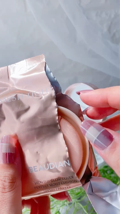 メッシュタイトアップクッション/BEAUDIANI/クッションファンデーションを使ったクチコミ（2枚目）