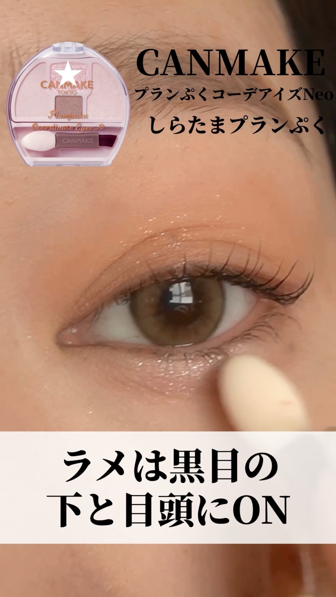 プランぷくコーデアイズNeo/キャンメイク/アイシャドウの動画クチコミ4つ目