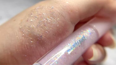 シュガー トゥインクル リキッド グリッター 01 GLITTER WAVE/PERIPERA/リキッドアイシャドウを使ったクチコミ（3枚目）