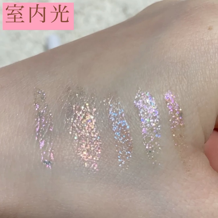 リキッド グリッター シャドウ/rom&nd/グリッターを使ったクチコミ（3枚目）