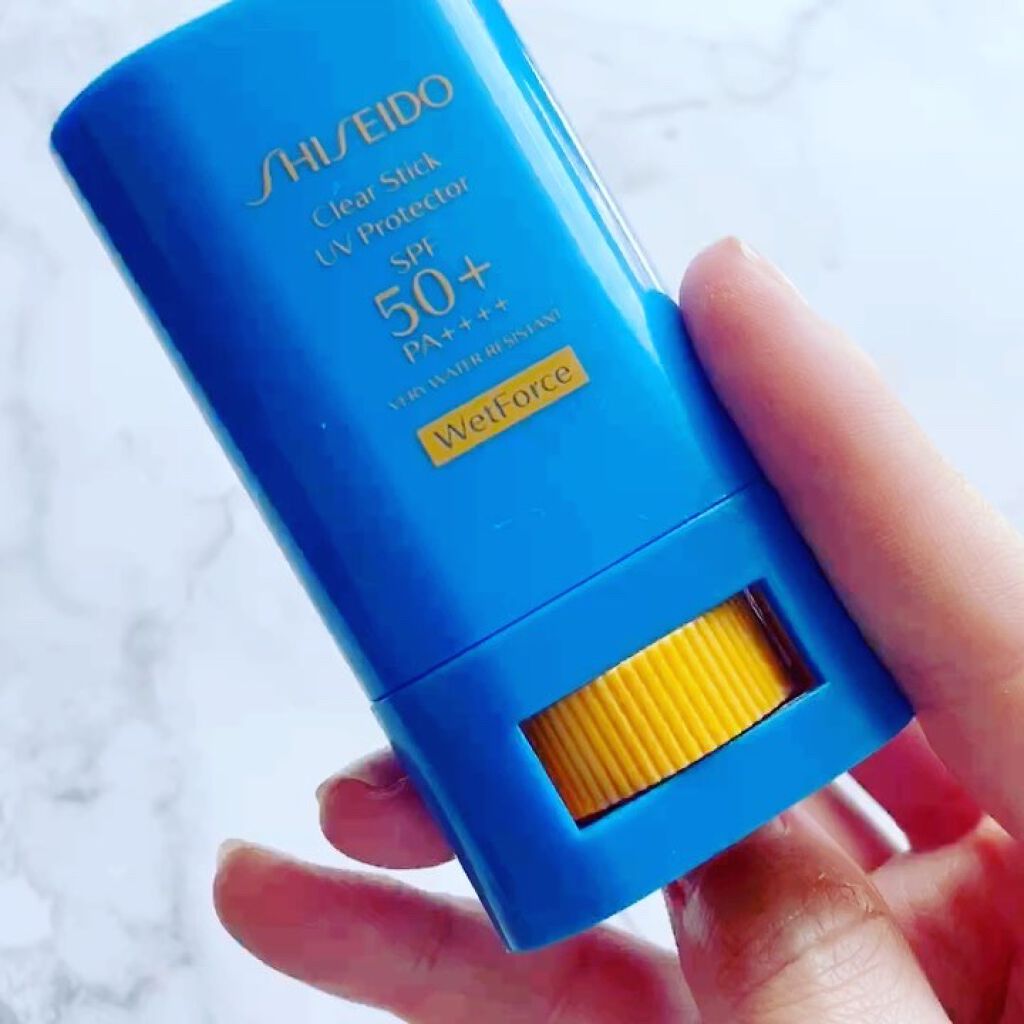 クリア サンケア スティック/SHISEIDO/日焼け止めスティックを使ったクチコミ（3枚目）