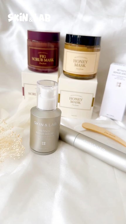 ヴィーガンリポソームレチノールセラム/SKIN&LAB/美容液の人気ショート動画