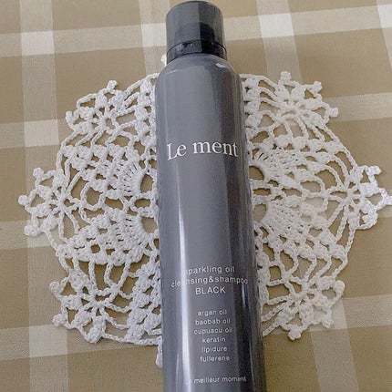 スパークリングオイル クレンジング&シャンプー ブラック /Le ment/市販シャンプーの人気ショート動画