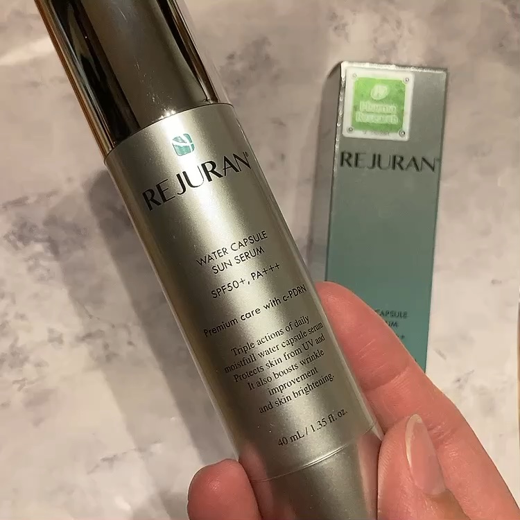 REJURAN ウォーターカプセルUV日焼け止めセラム SPF50+ PA+++ 40ml/REJURAN COSMETICS/日焼け止め・UVケアの動画クチコミ3つ目