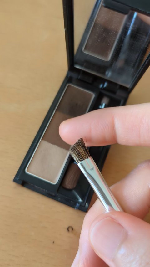 cosmeup 熊野筆 アイブローブラシ/貝印/メイクブラシを使ったクチコミ（2枚目）