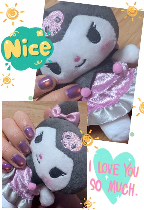 📍ネイル工房
🎗moonlight gel🎗07
で #セルフネイル

セルフネイル歴3ヶ月くらいにはなったけど
まだ慣れないꉂ🤣

完全自己流だし、
そりゃそーだよね(笑)

でも、
この #マグネットネイル
クロミちゃんっぽいカ