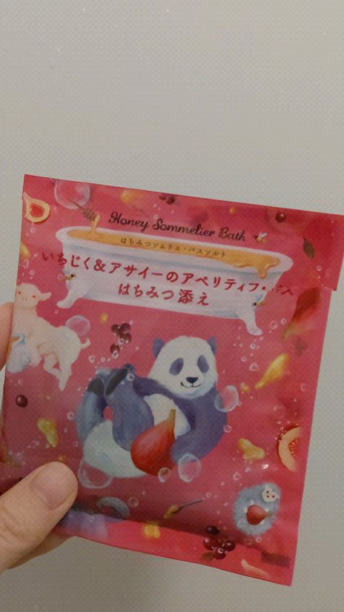 いちじく&アサイーのアペリティフ・バス　はちみつ添え/charley/無機塩系入浴剤を使ったクチコミ（1枚目）