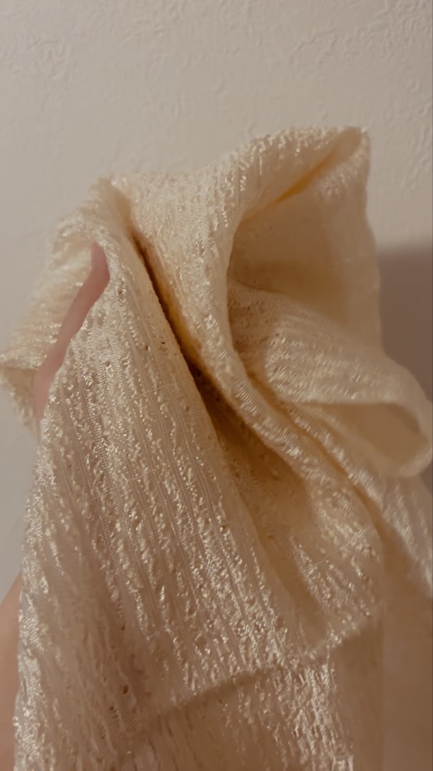 あわざわり てよりもやさしいボディタオル/キクロン/バスグッズの動画クチコミ1つ目