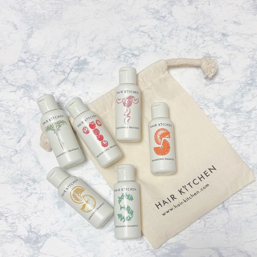 hairkitchen ホームケア ミニボトルセット/HAIR KITCHEN/サロンシャンプーを使ったクチコミ（1枚目）