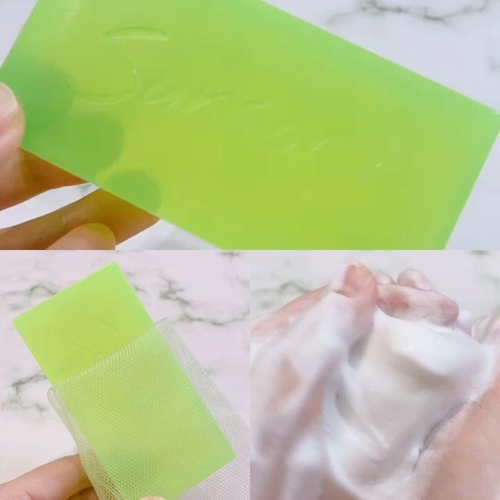 サンソリット スキンピールバー AHAのクチコミ「\やさしく角質ケアするピーリング石鹸🫧/

サンソリット
スキンピールバー AHA
容量：13.....」（3枚目）