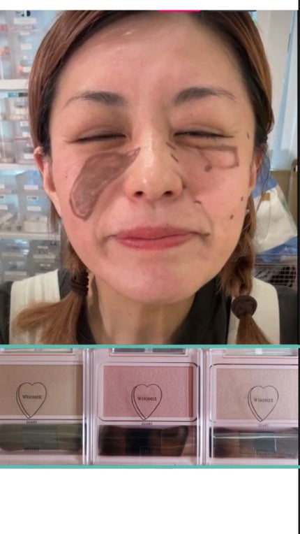 フーミー シングルブラッシュ/WHOMEE/パウダーチークを使ったクチコミ(1枚目)