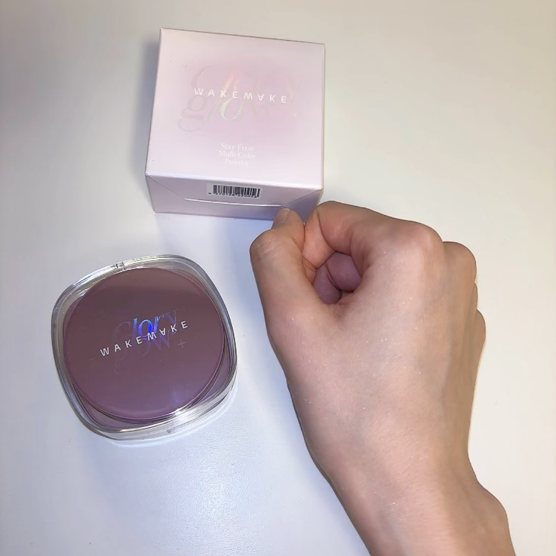 ステイフィクサーマルチカラーパウダー/wakemake/ルースパウダーを使ったクチコミ（3枚目）