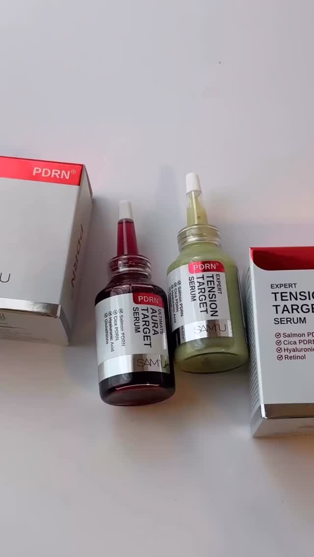 _
⁡
PDRNで“ツヤ”と“ハリ”、肌悩み別に選べる
SAM'Uのターゲットセラム！
⁡
꒰  PDRNアルティメットオーラターゲットセラム 🍒
⁡
ヒアルロン酸×サーモン由来PDRN配合で、乾燥やくすみが気になる肌をやさしく整えて、内