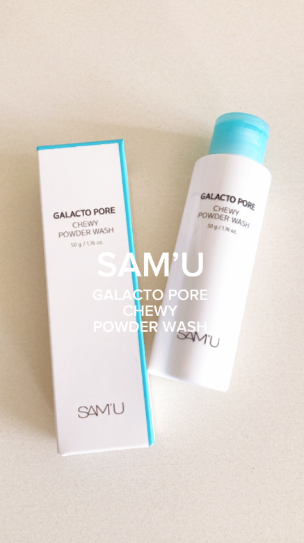 サミュ ガラクトポア チューイー パウダーウォッシュ/SAM'U/洗顔パウダーの人気ショート動画