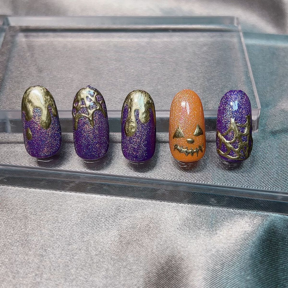 レインボーマグネットジェル/ネイル工房/ジェルネイルを使ったクチコミ（1枚目）