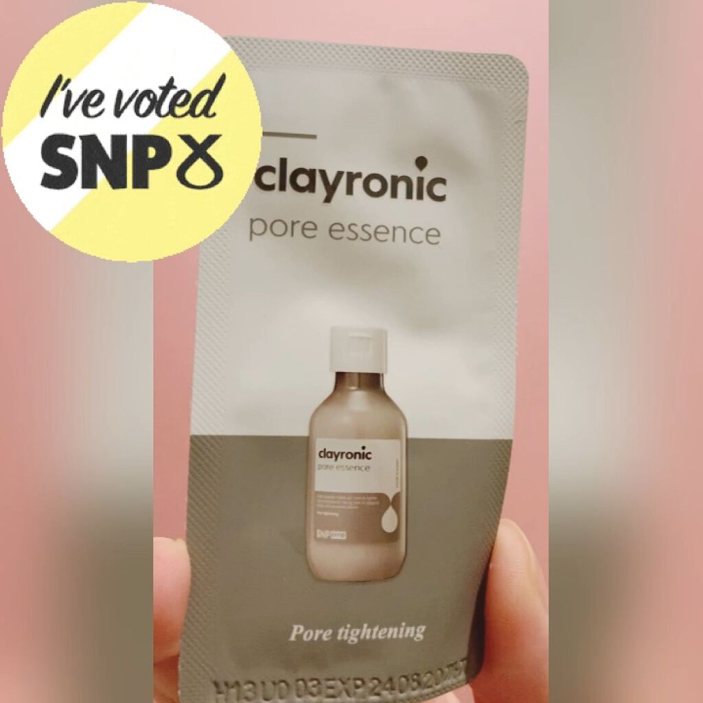 clayronic pore essence/SNP/乳液の動画クチコミ1つ目