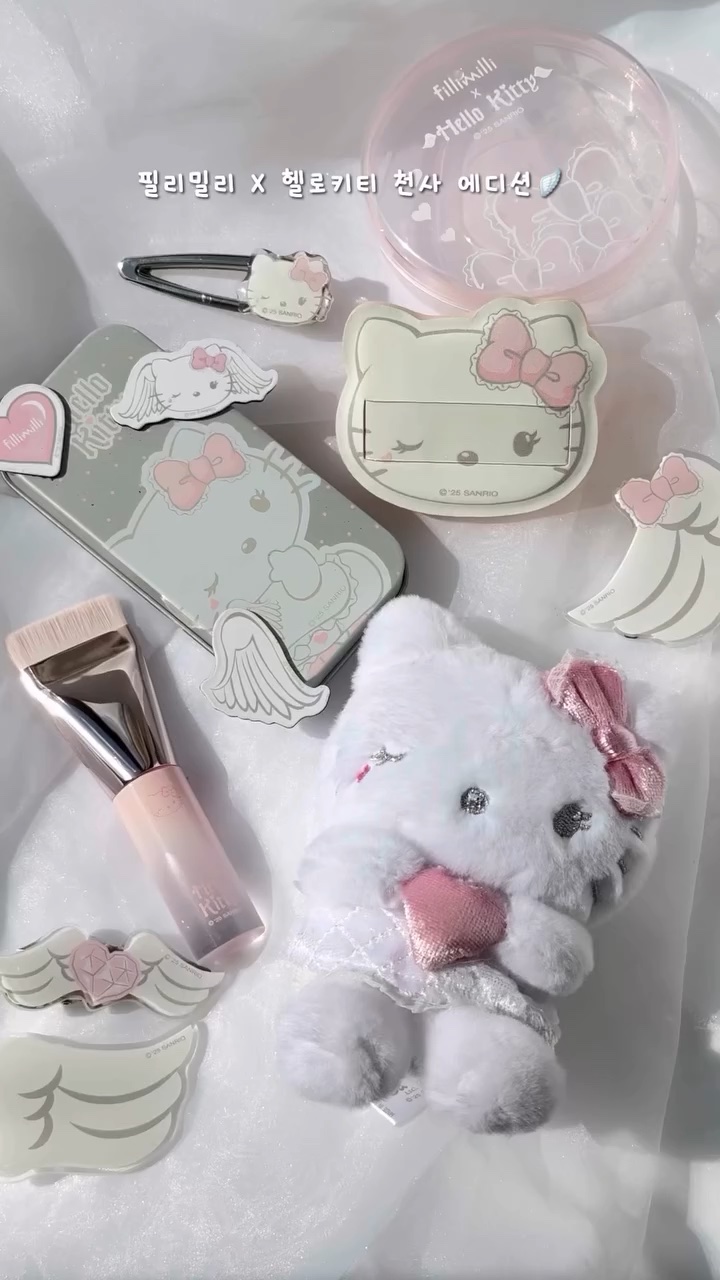 フィリミx ハローキティエディション クッションパフ +メイクアップヘアピン/fillimilli/その他キットセットを使ったクチコミ（1枚目）