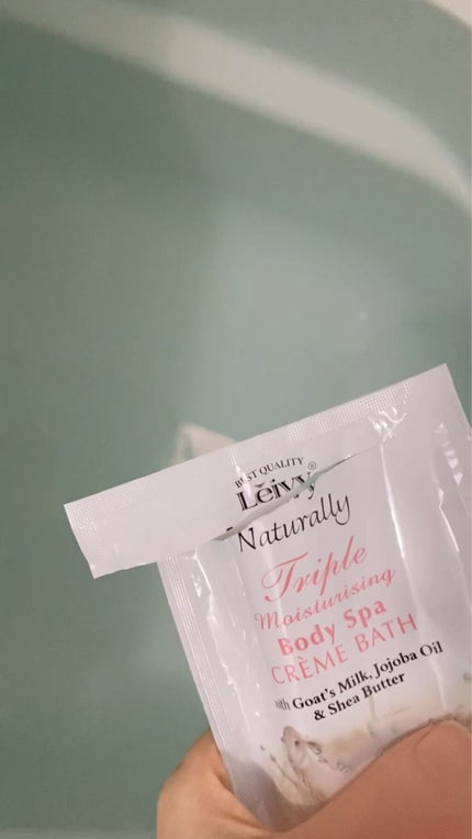 レイヴィー クリームバス ゴートミルク パウチ/Leivy/保湿系入浴剤の動画クチコミ1つ目