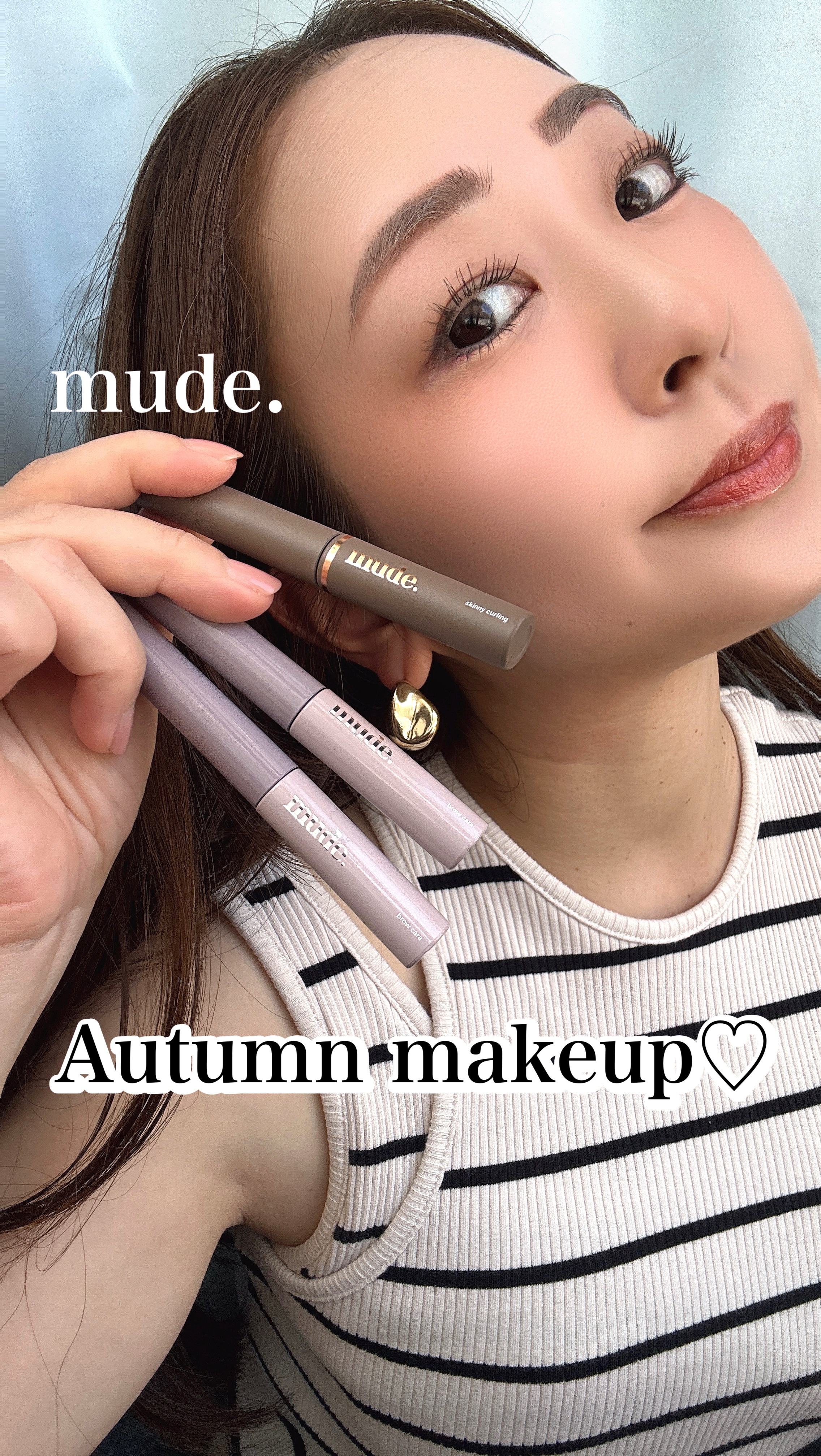 MD インスパイア ボリューム カーリング マスカラ/mude./マスカラの人気ショート動画