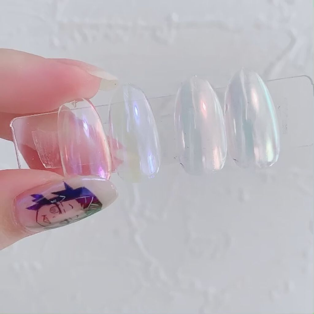 オーロラエフェクトパウダー/プリジェル/ネイルチップ・パーツの動画クチコミ1つ目