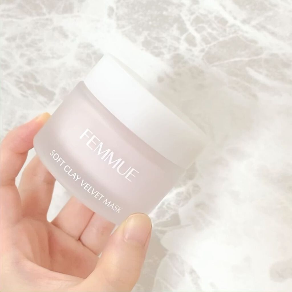 ソフトクレイ ベルベットマスク/FEMMUE/洗い流すパック・マスクを使ったクチコミ（3枚目）